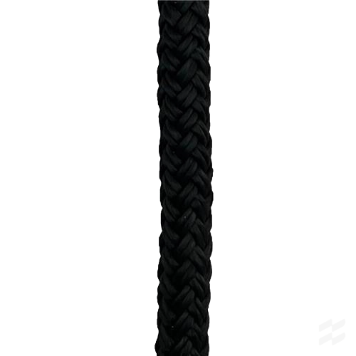Hollex landvast zwart 10mm 16 strengen
