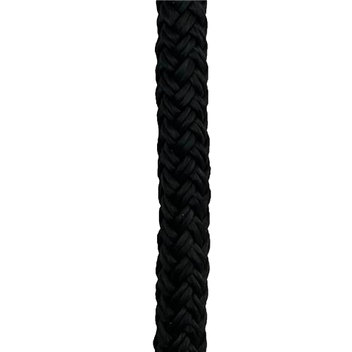 Hollex landvast zwart 10mm 16 strengen