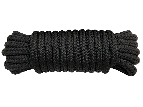 Hollex landvast zwart 10mm 16 strengen