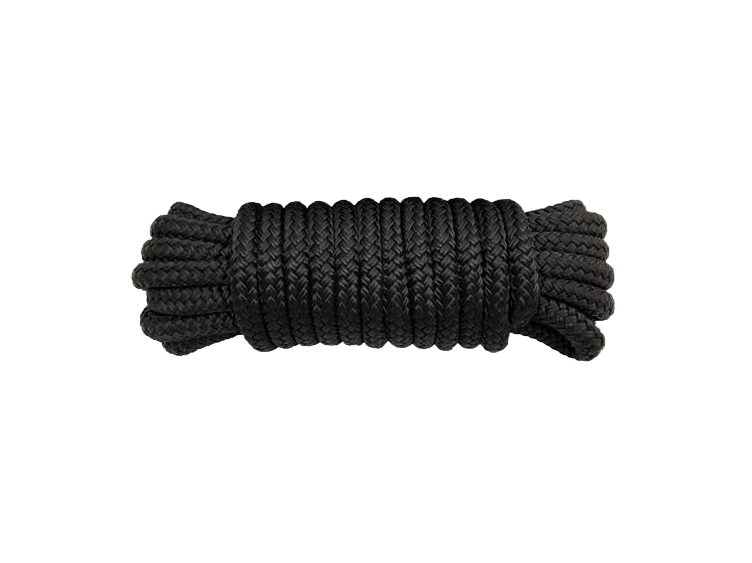 Hollex landvast zwart 10mm 16 strengen